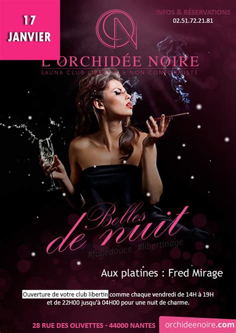 femme libertine nantes|L’Orchidée Noire